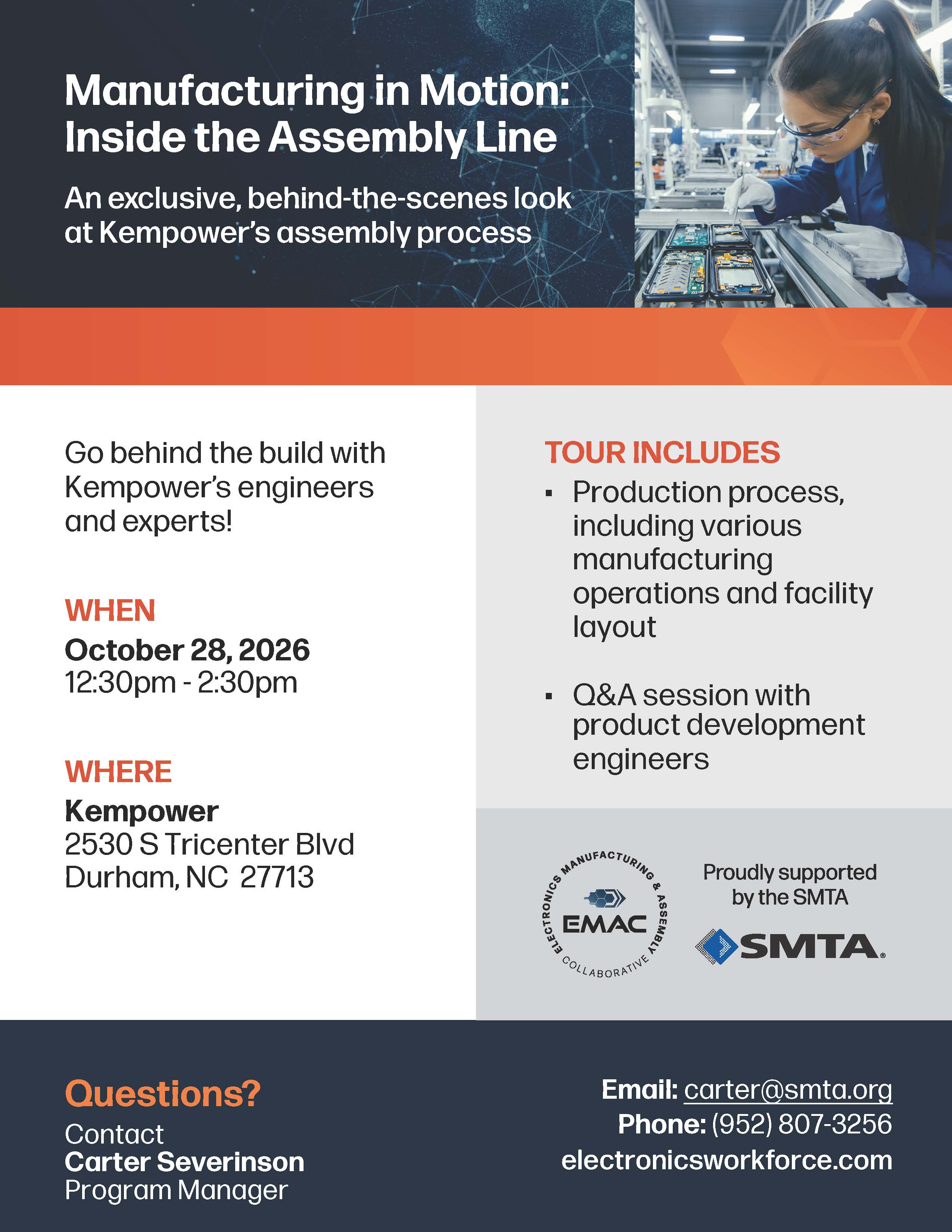 Kempower Facility Tour Flyer