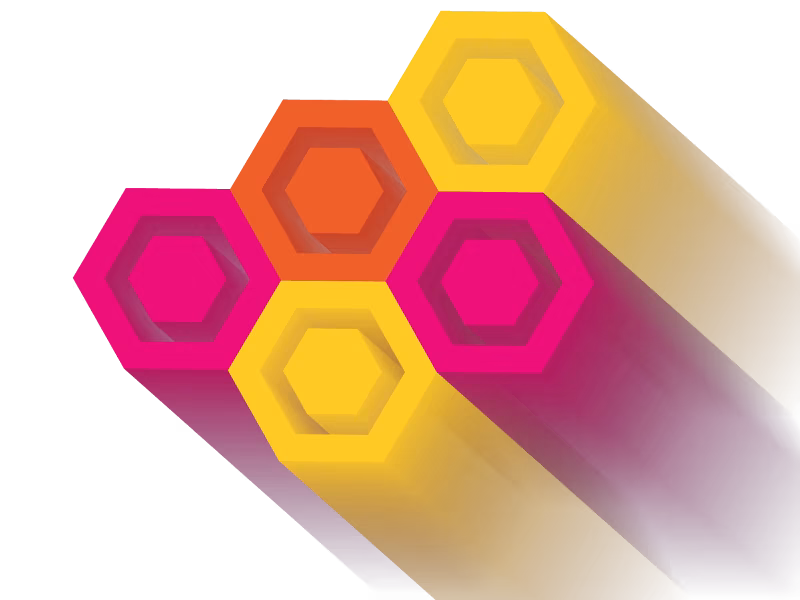 Colorful Hexagons
