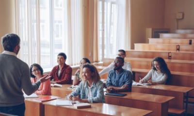 Students Studying in Classroom